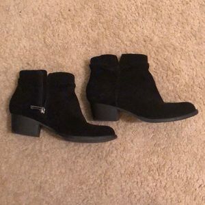 Jessica Simpson black suede booties